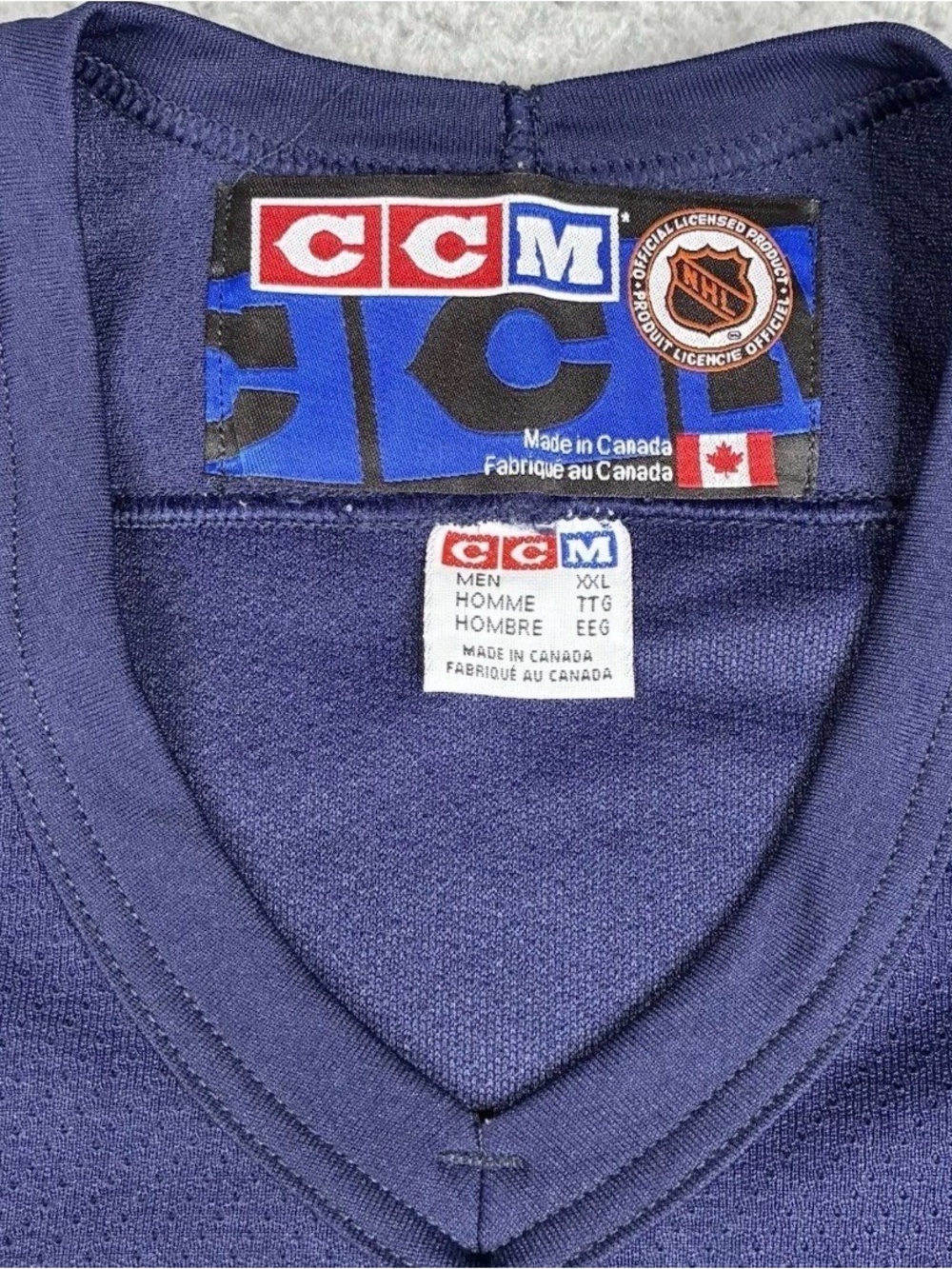 Vintage New York Rangers Jersey Mens XXL Blue CCM Statue Of Liberty NHL - Picture 3 of 5